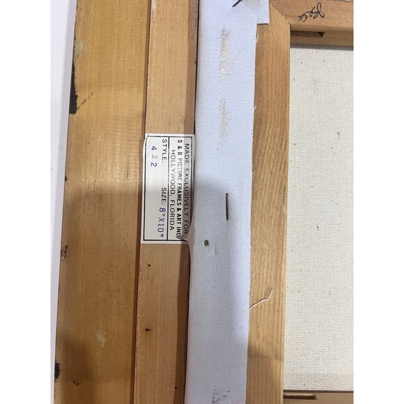 Original Oil On Canvas Painting With Winter Landscape Cottage On The Lake 15” - Picture 3 of 16